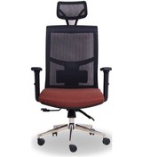 Resim Koltukstilim Oasim Turuncu Yönetici Koltuğu Kahverengi 