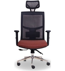 Resim Koltukstilim Oasim Turuncu Yönetici Koltuğu Kahverengi 