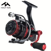 Resim HAUT TON 1000-7000 Serisi Spinning Balıkçılık Makinesi, 5.2:1 Dişli Oranı, 13+1BB, 14.97KG Maksimum Çekiş, Alüminyum Yapı, Siyah ve Kırmızı Tasarım - Tuzlu Su ve Tatlısu Olta Balığı için Mükemmel, Dayanıklı Balıkçılık Ekipmanı, Balıkçılık Malzemeleri 