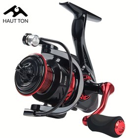 Resim HAUT TON 1000-7000 Serisi Spinning Balıkçılık Makinesi, 5.2:1 Dişli Oranı, 13+1BB, 14.97KG Maksimum Çekiş, Alüminyum Yapı, Siyah ve Kırmızı Tasarım - Tuzlu Su ve Tatlısu Olta Balığı için Mükemmel, Dayanıklı Balıkçılık Ekipmanı, Balıkçılık Malzemeleri 