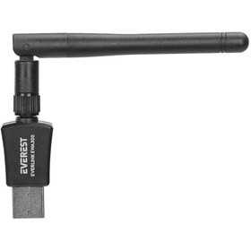 Resim Everest EVERLINK EWA300 300Mbps 2.4GHz WIFI-4 N300 RTL8192 2dBi Antenli Usb Kablosuz Adaptör 