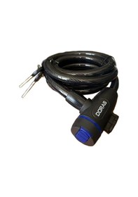 Resim Doras B3000 Anahtarlı Bisiklet Kilidi Kopya Siyah 