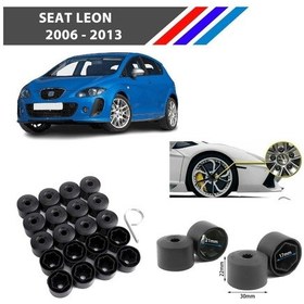 Resim Otozet - Seat Leon Bijon Civata Kapağı Siyah Renk 20 Adetli Set 17mm 1k06011739b9 