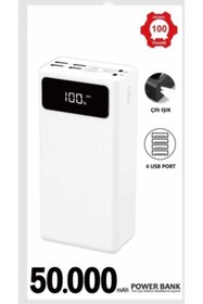 Resim Dynego 50000 Mah Hızlı Şarj Powerbank Beyaz 