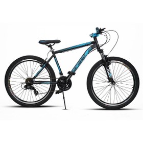 Resim SARİSSA BİSİKLET Sarissa Moon 26" Jant MTB Ön Amortisörlü Shimano 21 Vites V Fren Wake Gidon Dağ Bisikleti Siyah Mavi 