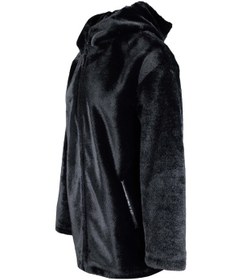 Resim Tamer Tanca Kadın Peluş Siyah Kumaş Mont Deri Mont 415 178 Byn Pelus Sk24/25 Sıyah Pelus Siyah 