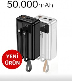 Resim Kensa 50.000 mAh 22.5W PD Hızlı Şarj Powerbank | LED Ekranlı, Çoklu Çıkışlı, Ultra Yüksek Kapasite 