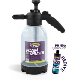 Resim Magicfox Foam Pro Köpük Yapıcı Basınçlı Pompa Sprey 2 Litre PH Nötr Şampuan Hediyeli 