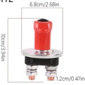 Resim Xuweiwei M12 1set Qb 017 Off Road Araç Atv Yüksek Güç Batarya Kesme Anahtarı 24v250a 