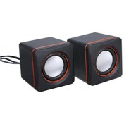 Resim Yuntech01 Dizüstü Bilgisayar Masaüstü Mini Hoparlör, Kablolu Derin Tabanlı Ses, 3.5mm Ses Jack İle Uyumlu, Ev/ofis Kullanıma Ideal 