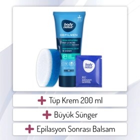 Resim Body Natur Erkekler İçin Duşta Vücut Tüy Dökücü Krem 200 ml Acısız Etki ve Nemlendirici Özellik 