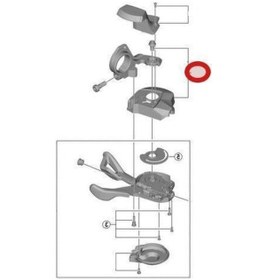 Resim Shimano Slx Sl-m7000-11 Vites Kolu Kapağı Sol Siyah 