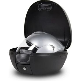 Resim Ebakbak Motosiklet Arka Çanta Sh-26 Litre Siyah Scooter Motor Tur Çantası Siyah 26 Lt 