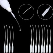 Resim 100 adet Yapıştırıcı Uçları, Plastik Yapıştırıcı Mikro Uçları Yapıştırıcı Uzatıcı Hassas CA Yapıştırıcı Uygulayıcısı Sanat El Sanatları Hobiler Projeleri Gitar Perde Yuvası 