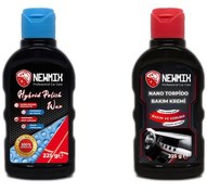 Resim Newmix 225gr Hybrid Polish Wax+225gr Nano Torpido Bakım Kremi 