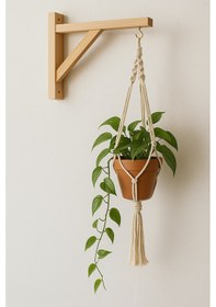 Resim Ahşap Saksı Fener Duvar Askısı 2 Adet Kanca Vida Ve Dübel Hediy 