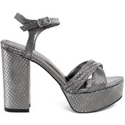 Resim Miss Park Moda Pm08 K2044 Kadın Platform Ayakkabı Platin-platin Platin 