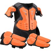 Resim Horses Çocuk Denge Bisikletti Zırhıbislet Kıyafeti-yol Motosiklet Gökszırhıdüşmeşleyici Yelek Seti Turuncu 