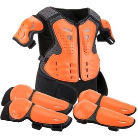 Resim Horses Çocuk Denge Bisikletti Zırhıbislet Kıyafeti-yol Motosiklet Gökszırhıdüşmeşleyici Yelek Seti Turuncu 