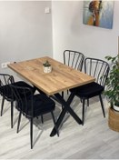 Resim Resa mobilya design Yemek Masası Takımı 120x70 Ve 4 Adet Güneş Sandalye 