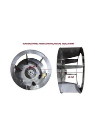 Resim Konveksiyonel Fırın Fanı Paslanmaz 350x130 Mm 