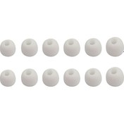 Resim Kosona 6.0mm Beyaz Silikon Kulaklık Ucu Takımı - 12 Adet 6 Çift S/m/l Boyutları - Kulak Sağlığı İçin Değiştirme Uçları S, M, L 