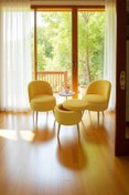 Resim Zinnet Design Bella Oturma Takımı–İkili Koltuk, İki Adet Berjer ve Bir Adet Sandıklı Puf, Ofis & Salon Kullanımı 