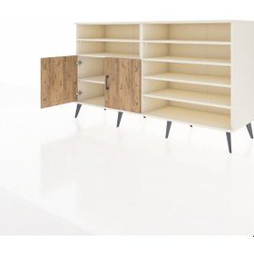 Resim Hyperion Konsol 7 Raflı 2 Kapaklı 176x44x99 Aytaşı-çam/antrasit Aytası/atlas Çam - Aytası 