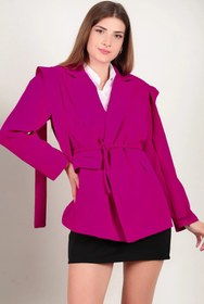 Resim TANISA Zaven Omzu Kuşaklı Blazer Ceket TNS-4395 