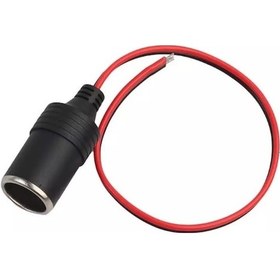 Resim Araç Çakmaklık Uzatıcı Dişi Fiş Kablolu Dişi Çakmak Soketi Boş 10 Adet 