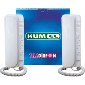 Resim Kumel 2 Li Telediafon Asansör,viparac ,ambulans Adaptörlü Set 