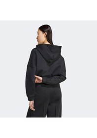 Resim adidas 3 Stripes Hoody Kadın Siyah Sweatshirt Jx2701 Siyah 