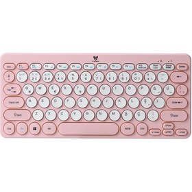 Resim Blueforce Bt-k95 Bluetooth V5.0 Wireless Kablosuz Klavye Pembe Android, Ios, Mac, Windows, Tv Uyumlu 