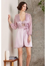 Resim Pierre Cardin 6005 Kadın Saten Dantelli 6'lı Set-rose Rose 
