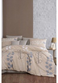 Resim Çift Kişilik Nevresim Takımı Pamuklu Doğal Esinti Renkli 