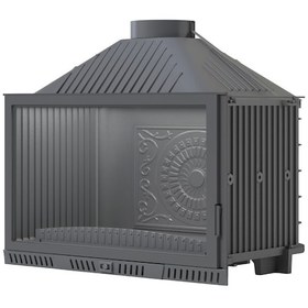 Resim 70'lik Standart Turbolu Klapeli Şömine Haznesi 