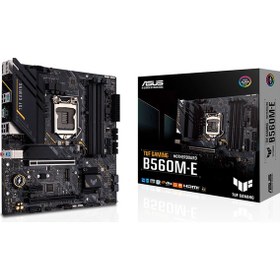 Resim Asus TUF GAMING B560M-E Intel B560 Soket LGA1200 DDR4 5000MHz 1xM2 mATX Anakart 