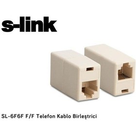 Resim S-Link Sl-6F6F F/F Telefon Kablo Birleştrici 