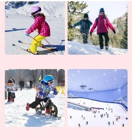 Resim Ambition No.0250 Çocuk Kayak Gözlüğü Kar Gözlüğü, Çift Katmanlı İd 