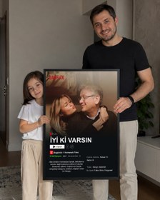 Resim Babalara Özel Netflix Poster Tablosu - Ahşap / 21*30 