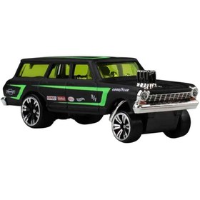 Resim Hot Wheels Neon Yarışçılar 64 Chevy Nova Gasser HLH72-JKX96 