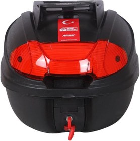 Resim salesalbutik Motosiklet Çantası Arka Motosiklet Bagajı Kargo Taşıma Aparatlı Sırt Dayamalı CV34 (Siyah) 