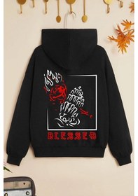 Resim Uyguntarz Çocuk Blesseb Baskılı Sweatshirt Siyah 