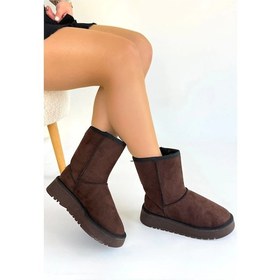 Resim Sophia Kahverengi Süet Bot Kahverengi 