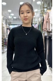 Resim Minimoda Kids Kız Çocuk Yırtık Detaylı Kazak 