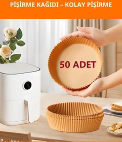 Resim Letsii Fritöz Pişirme Kağıdı 50 Adet Yağsız ve Yapışmaz 