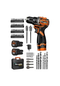 Resim Dragro DRG-168 Pro 16.8V T Çift Akü Çelik Mandren Kömürsüz Motor Şarjlı Matkap Akülü Vidalama 