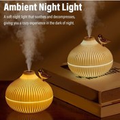 Resim BigSale Kuş Hava Nemlendirici Ultrasonik Difüzör Gece Lambası 