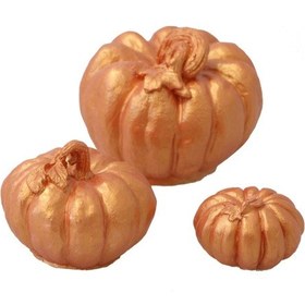 Resim Yapay Çiçek Deposu 3 Boy Dekoratif Beton Kabak Bronz 