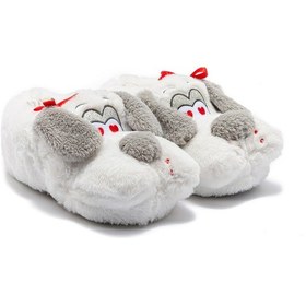 Resim Ani Kadın Hayvanlı Panduf Beyaz-gri 36/41 3550298 